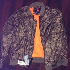 SPIRE north face WATERPROOF CAMO BOMBER JACKET